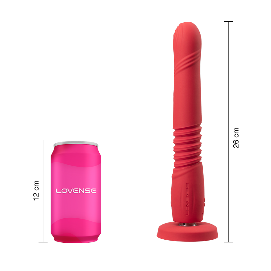 Consolador vibratorio Lovense Gravity de empuje automático controlado por aplicación ideal para modelos webcam