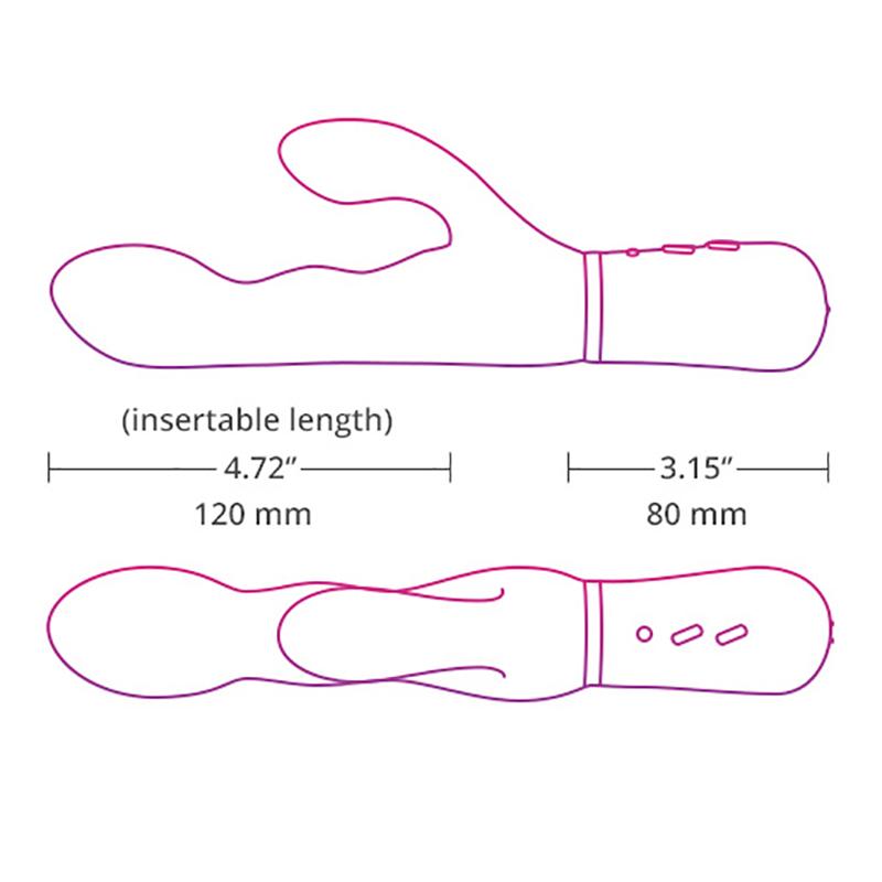 El primer vibrador rabbit Bluetooth Lovense Nora diseñado para estimular punto G, genera más tokens en paginas webcam