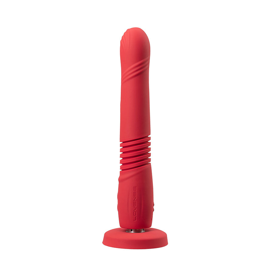Consolador vibratorio Lovense Gravity de empuje automático controlado por aplicación ideal para modelos webcam