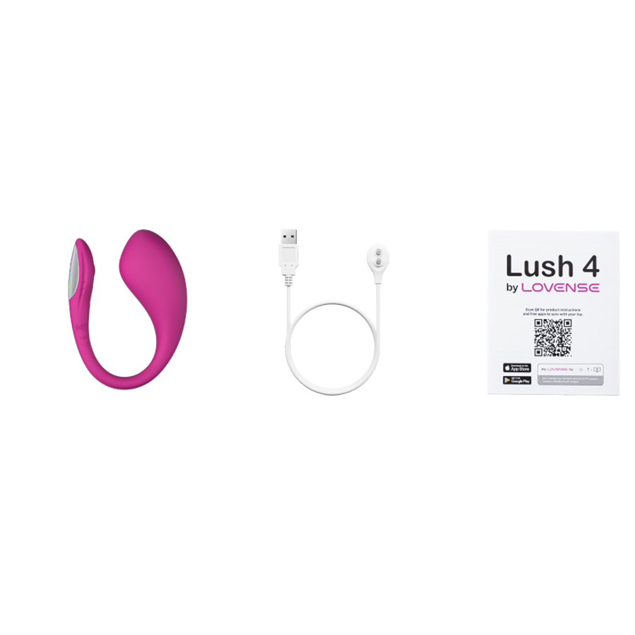 Vibrador vaginal para el punto G Lovense Lush 4, genera mas tokens en tus transmisiones, el juguete reacciona con los tokens